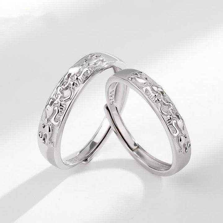 Pixiu Ring 925 Silber Balance – Drachen Gravur Fengshui Schutz Glück