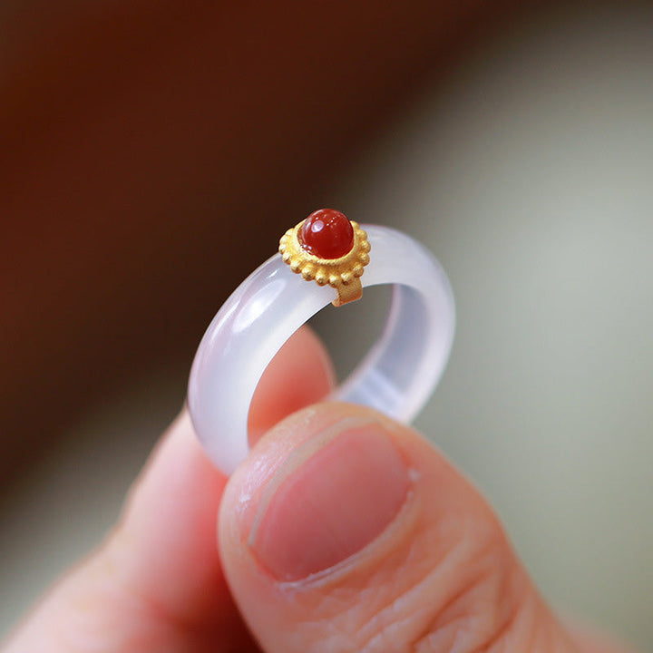 Ring Achat Jade Türkis – Glück & Schutz Red Agate