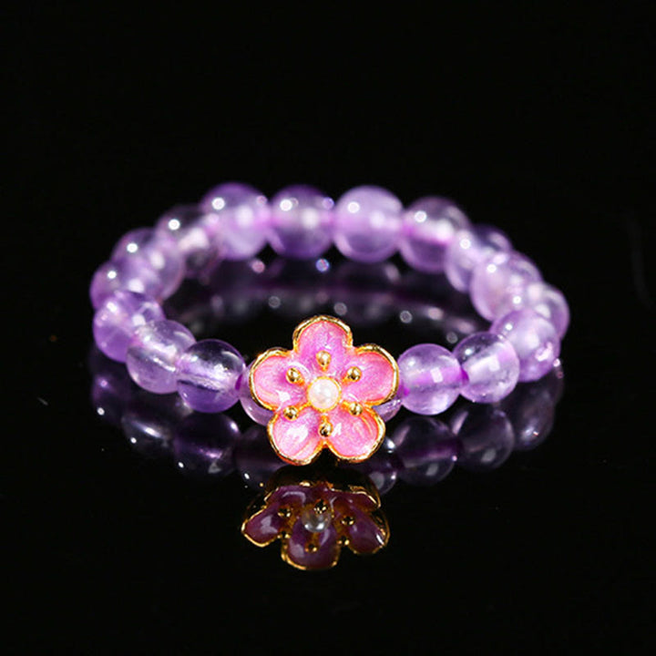Ring Amethyst Pfirsichblüte