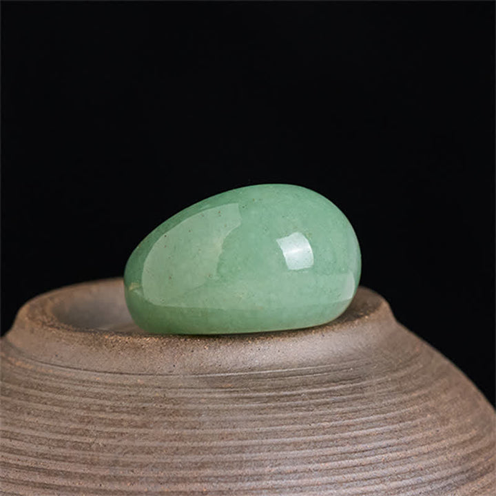 Grüner Aventurin Ring Balance Schutz Wohlstand Fengshui Schmuck