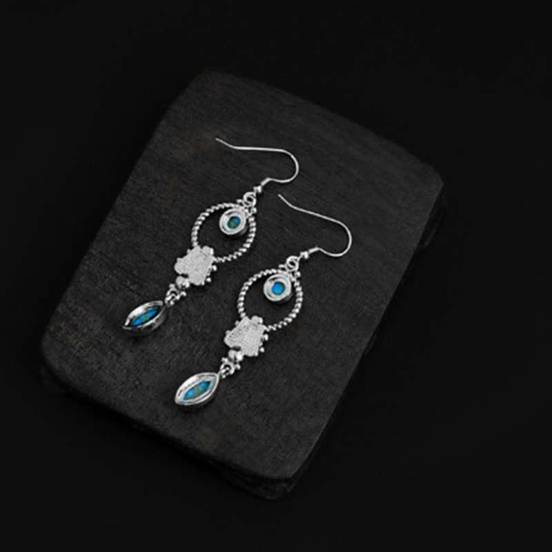 Ohrringe Türkis Wassertropfen – Balance Silber Ohrhänger Boho Schmuck spirituell