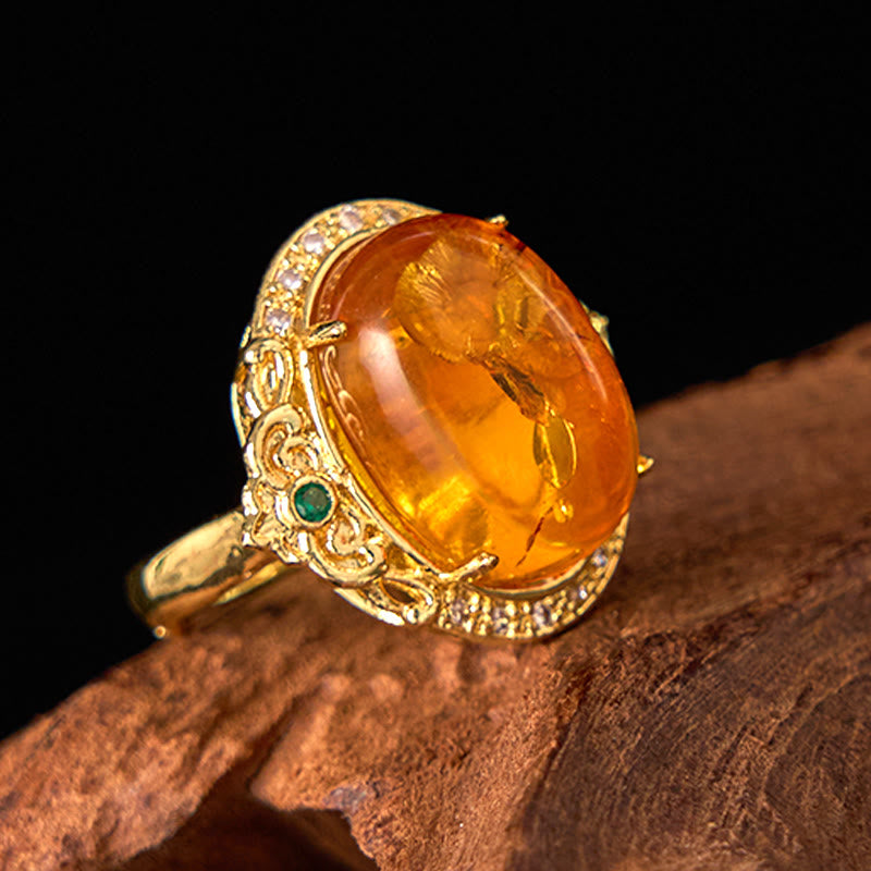 Ring Bernstein Blume Taubenmuster – Klarheit