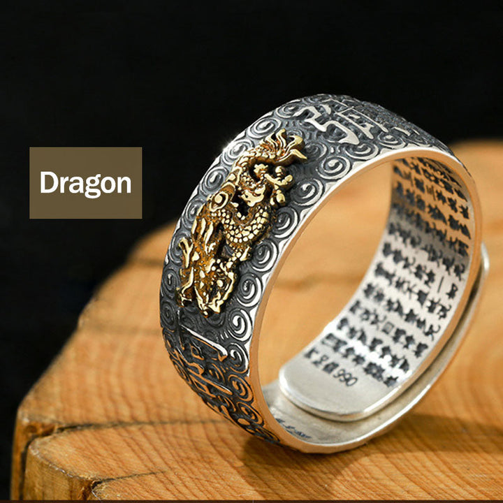 Ring Buddha Sternzeichen – Wohlstand & Glück Dragon