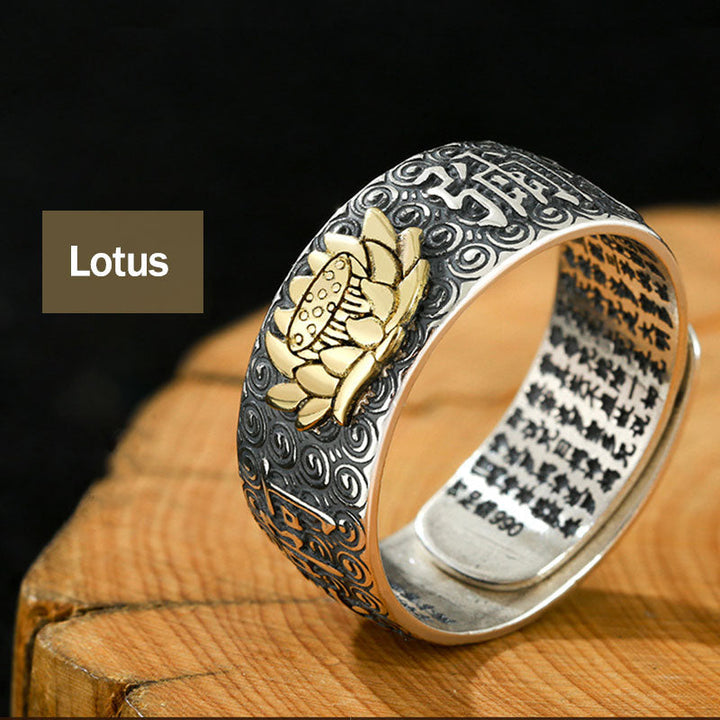 Ring Buddha Sternzeichen – Wohlstand & Glück Lotus