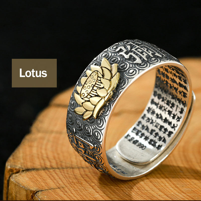 Ring Buddha Sternzeichen – Wohlstand & Glück Lotus
