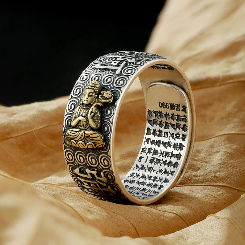 Buddha Sternzeichen Ring – Wohlstand Glück Feng Shui Schutz Fingerring
