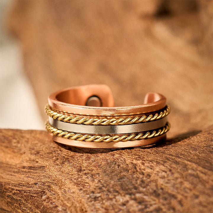 Kupfer Ring Torsion Wohlstand Glück Fengshui Schutz Fingerring
