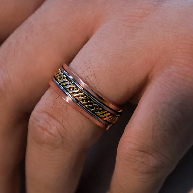Ring Magnetischer Kupfer Balance Fengshui Energie Schutz Glück Wohlstand