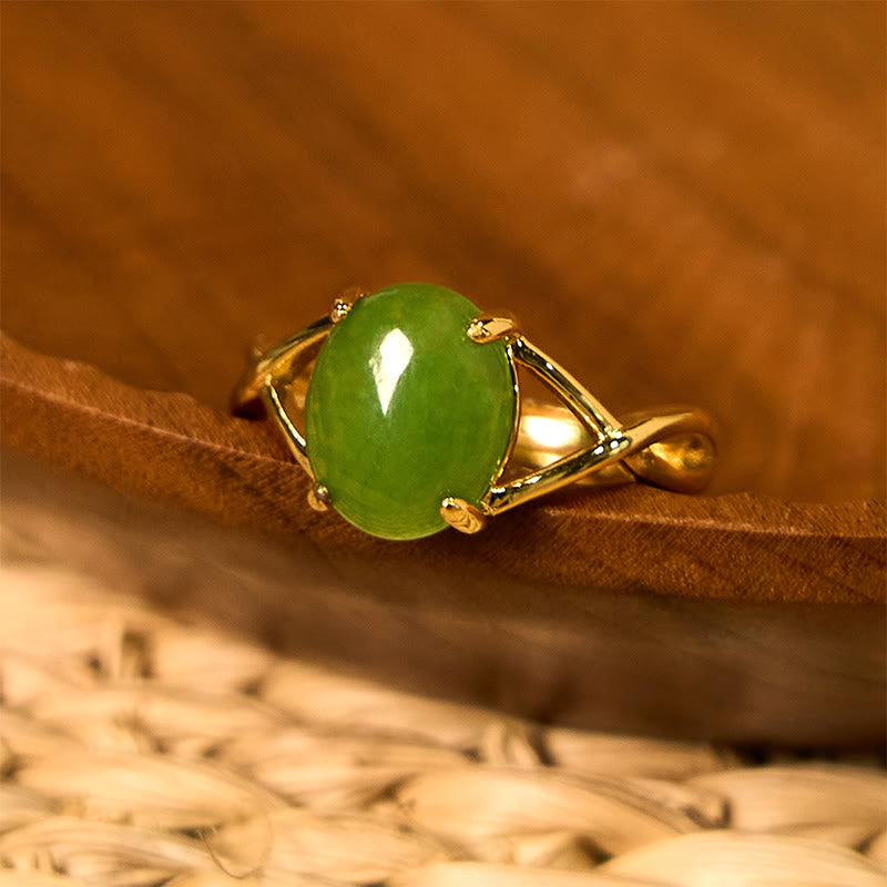 Ring Echte Jade – Fülle