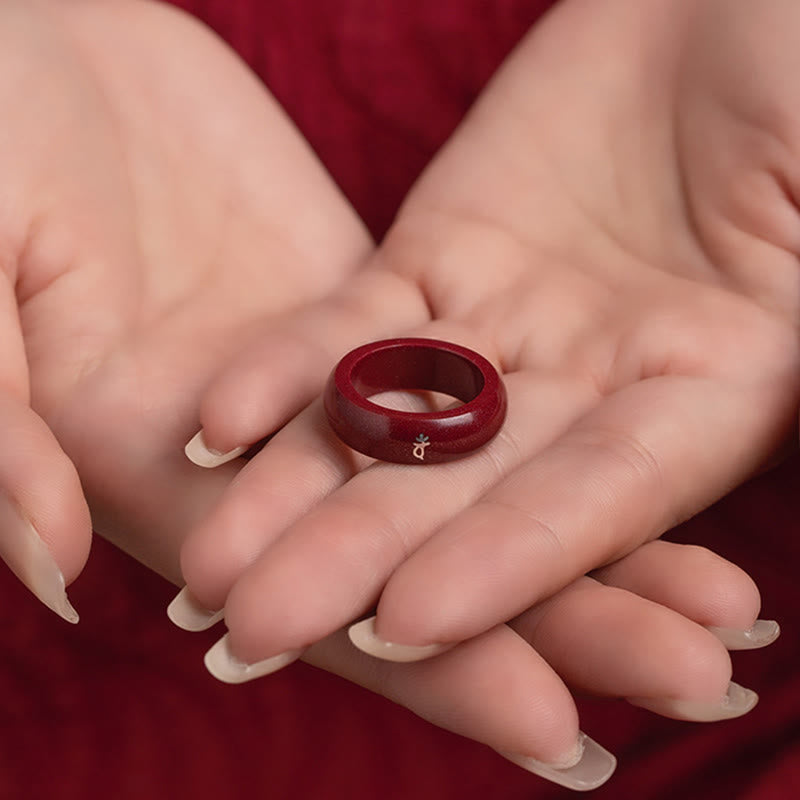 Ring Zinnober Chinesisches Pferdjahr – Segen Pixiu Kupferring Fengshui Glück