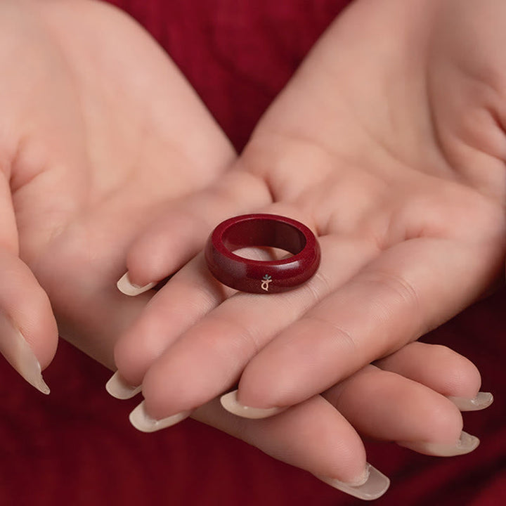Ring Zinnober Chinesisches Pferdjahr – Segen Pixiu Kupferring Fengshui Glück
