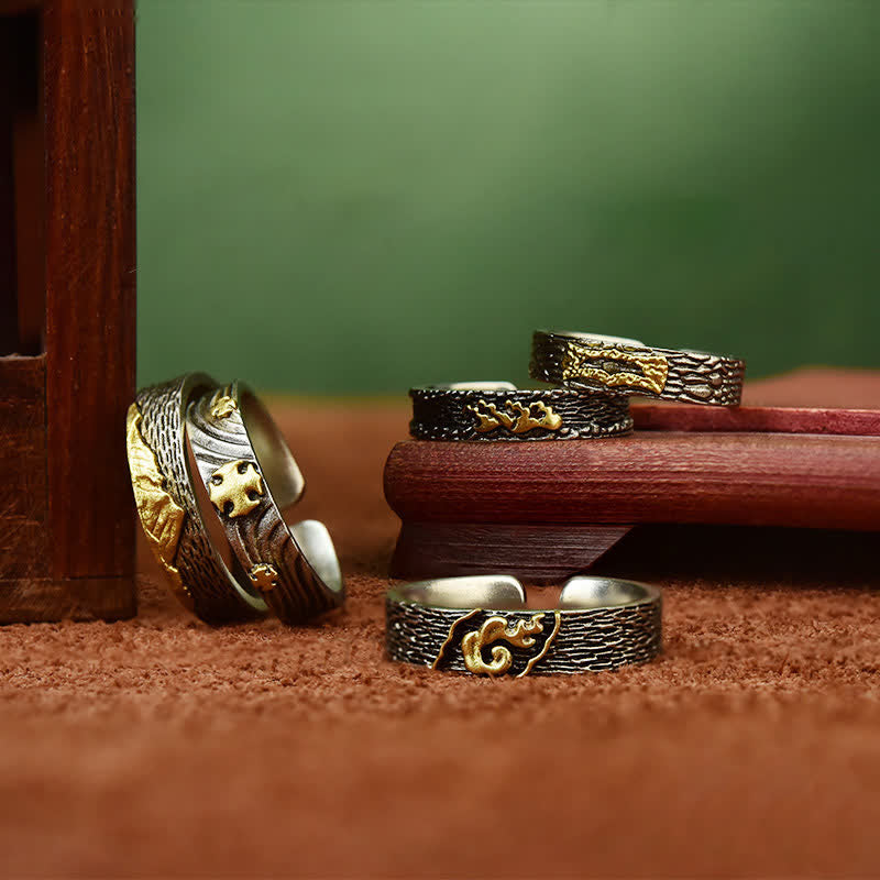Ring Kupfer mit Garuda Symbol Weisheit Fengshui Glück