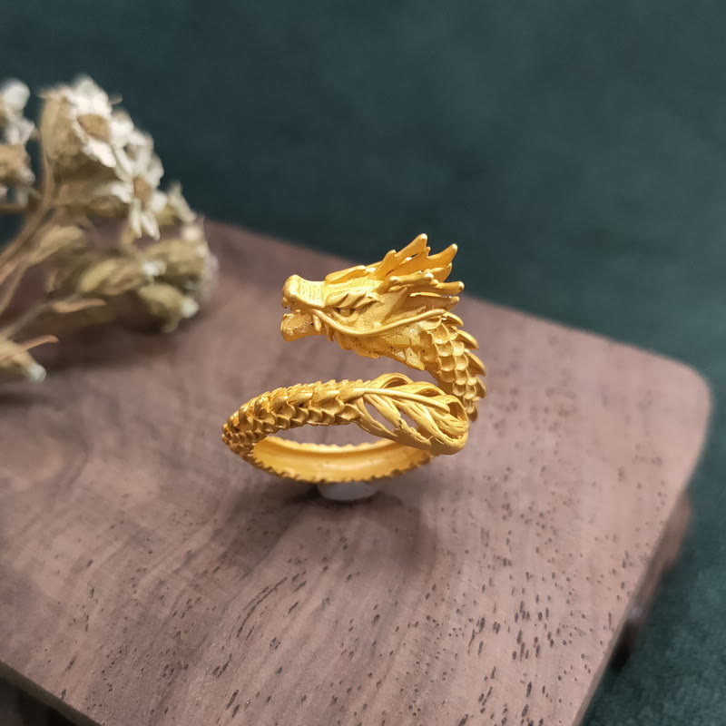 Ring Goldener Drachen – Erfolg & Stärke