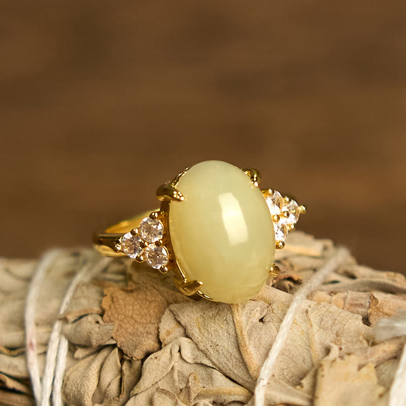 Ring Hetian Jade Ei