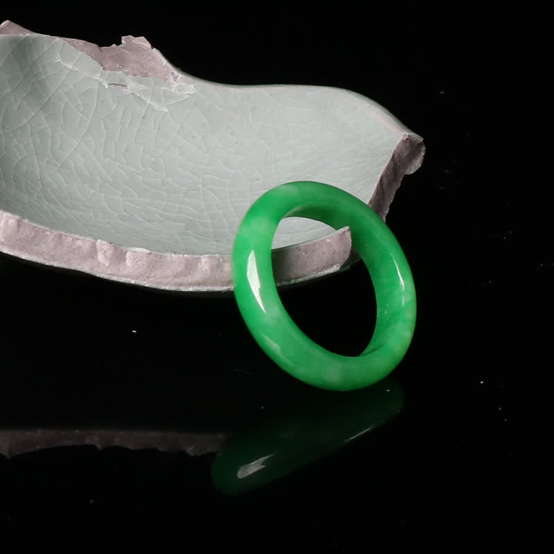 Ring Jade Buddha – Fülle & Glück