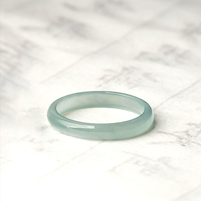 Jade Ring Armband elegant poliert – Wohlstand Glück Harmonie