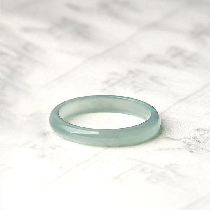 Jade Ring Armband elegant poliert – Wohlstand Glück Harmonie