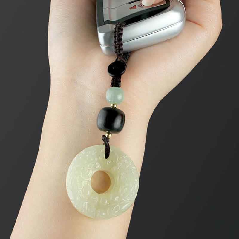 Schlüsselanhänger Pixiu Jade Wohlstand Frieden Feng Shui Glücksbringer spirituell