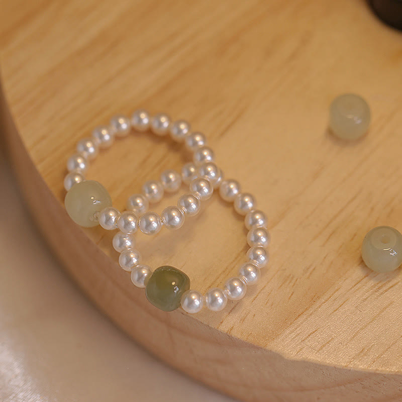 Ring Jade Runde Perlen – Glück Armbänder Fengshui Schmuck