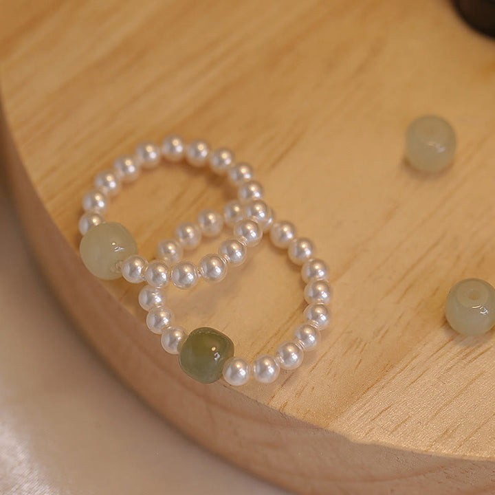 Ring Jade Runde Perlen – Glück Armbänder Fengshui Schmuck