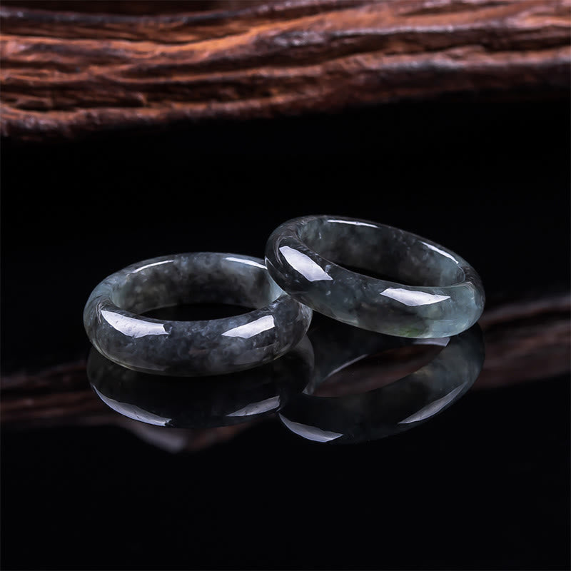 Ring Jade Wohlstand Glück Fülle poliert elegant glänzend Schmuck