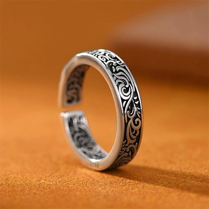 Ring Kupfer Blume – Glück