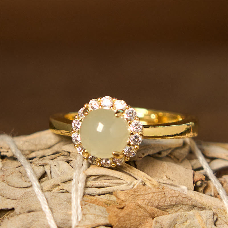 Ring Kupfer Hetian Jade Ei – Glück & Wohlstand