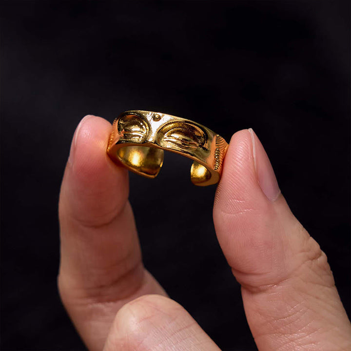 Ring Kupfer Meditierender Buddha – Ruhe