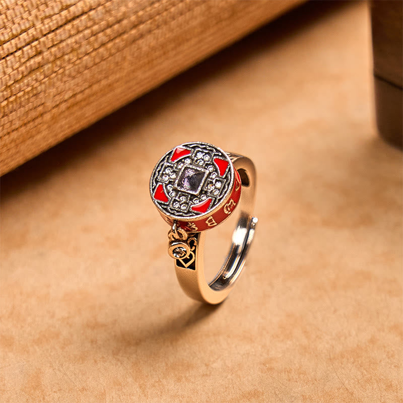 Ring Kupfer Om Mani Padme Hum Gebetsrad – Wohlstand