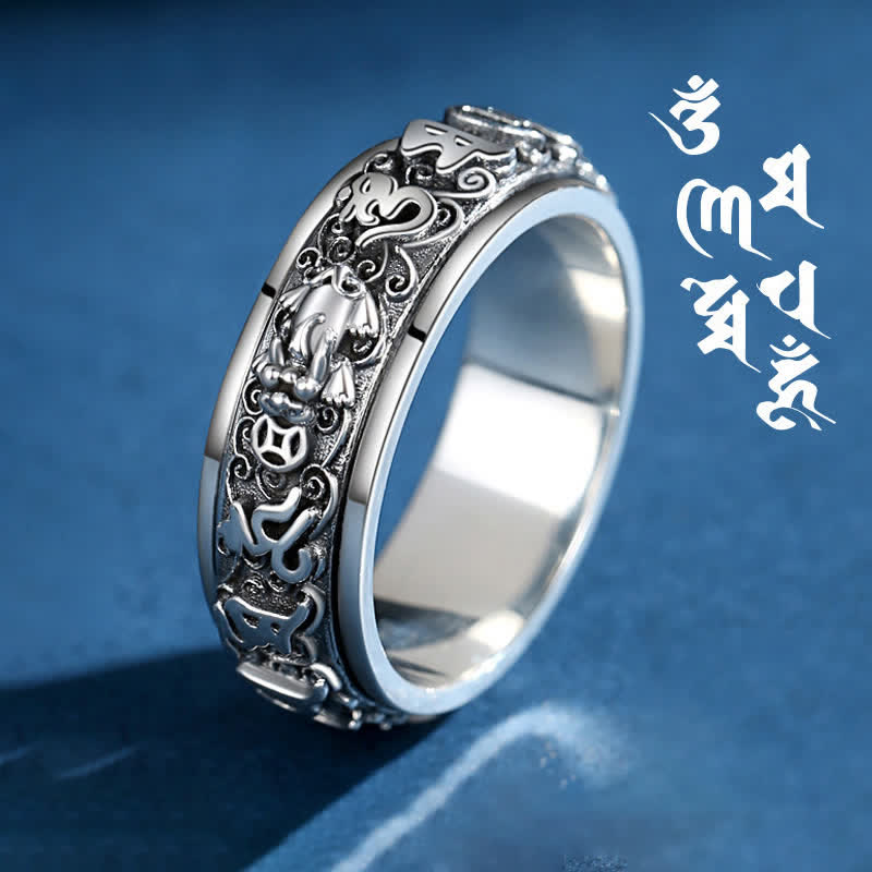 Ring Kupfer Pixiu Om Mani Padme Hum 21.6mm