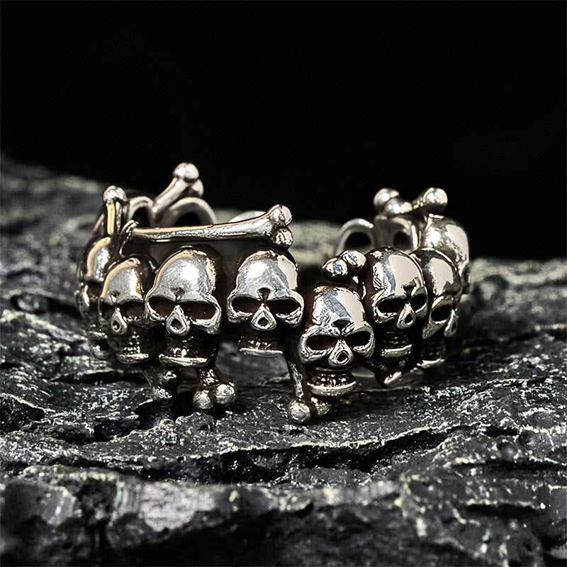 Ring Kupfer Schädel Knochen