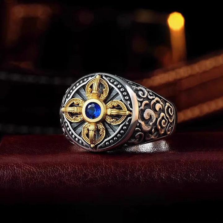Ring Kupfer Tibetkreuz Vajra – Balance