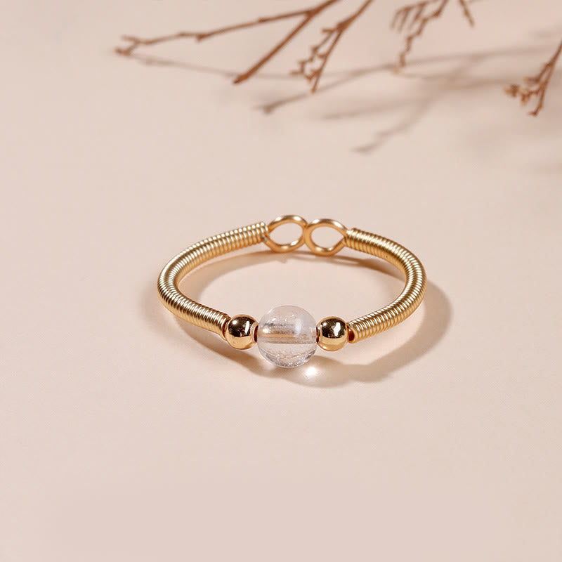 Ring Kupfer Naturstein Perle – Heilung