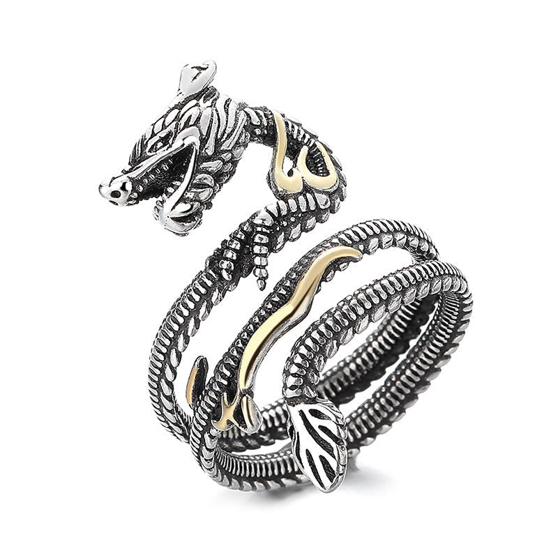 Ring Kupfer Drachen – Stärke Symbol Fengshui Energie Schutz Glück