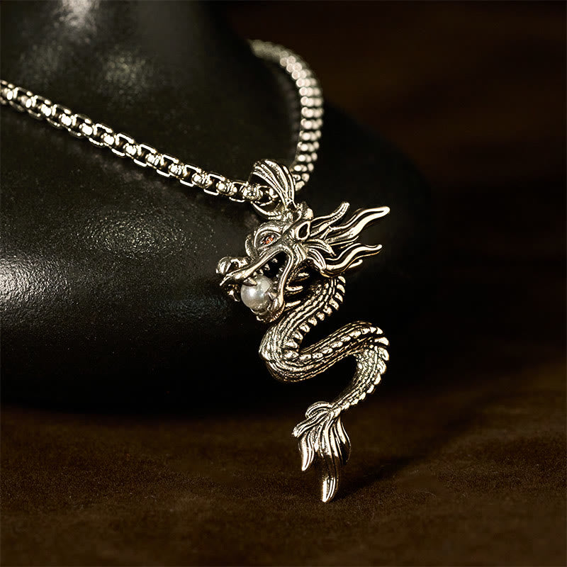 Eleganter Drachen Anhänger Kupfer Symbol für Glück und Kraft