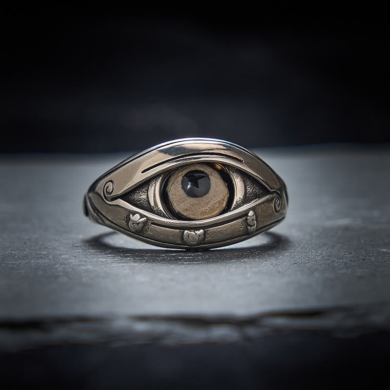 Kupfer Ring Dzi Böses Auge Schutz Glück Fengshui Talisman