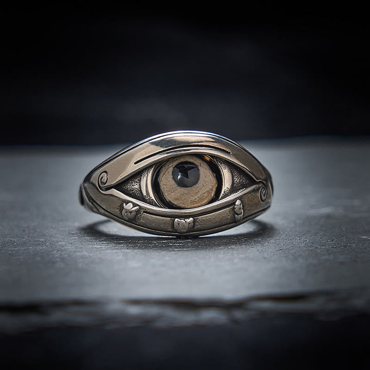 Kupfer Ring Dzi Böses Auge Schutz Glück Fengshui Talisman