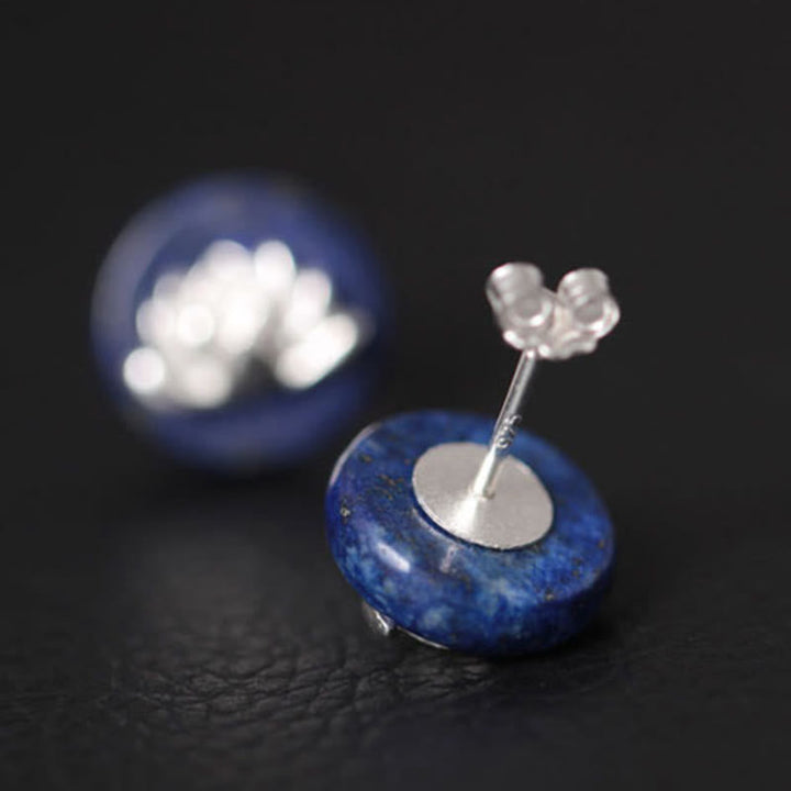 Lapislazuli Ohrringe Silber Ohrstecker blau spirituell Schmuck Boho Erleuchtung