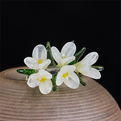 Ring Liuli Birnblüte Weisheit Jade Kristall Blüte Fingerring