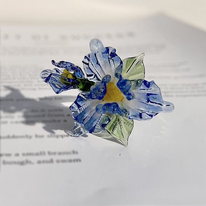 Ring Liuli Irisblüte – Weisheit Blue(17mm)(Color Shape and Size May vary)