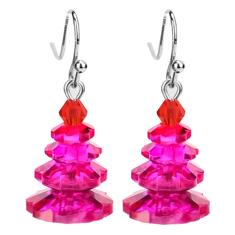 Ohrringe Amethyst Weihnachtsbaum