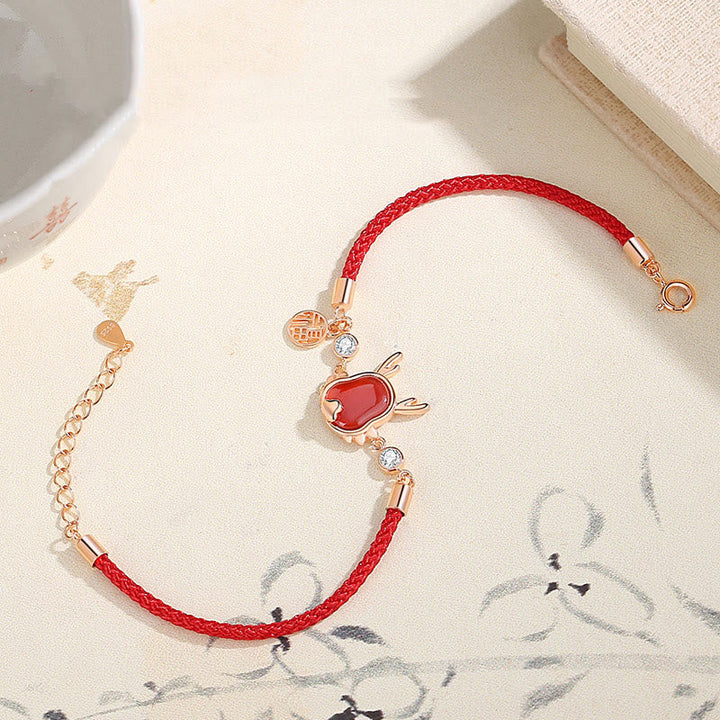 Ohrringe Drache Roter Achat – Stärke & Glück Armband Roségold spirituell