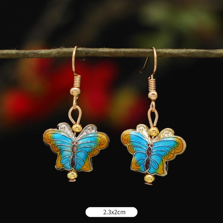 Ohrringe Lotus Schmetterling Blume