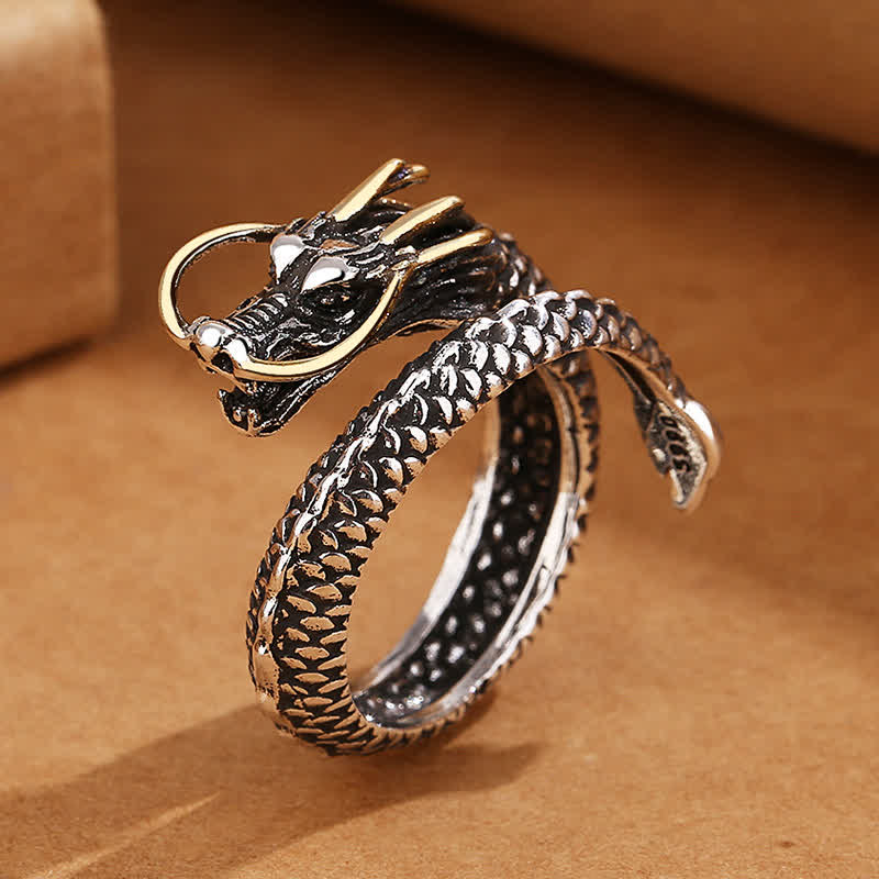 Ring Offener Kupfer-Drachen – Stärke