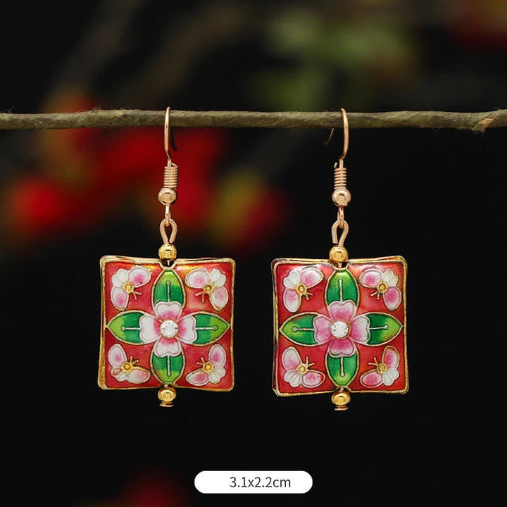 Ohrringe Lotus Schmetterling Blume