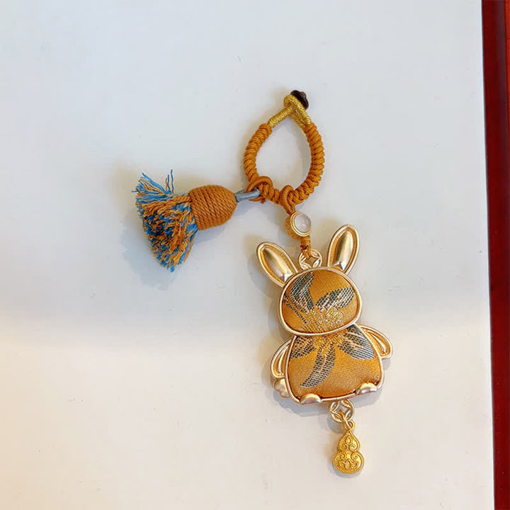 Schlüsselanhänger Tierkreis Brokat Quaste