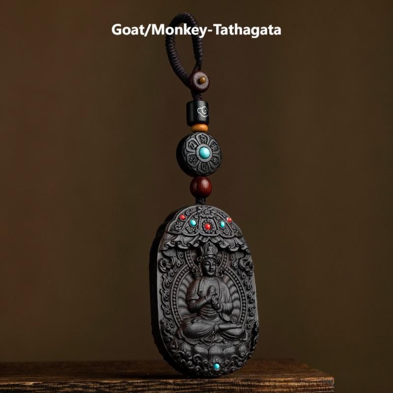 Schlüsselanhänger Natal Buddha Ebenholz – Segen