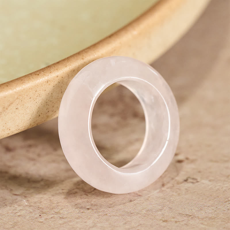 Ring Rosenquarz – Liebe & Heilung
