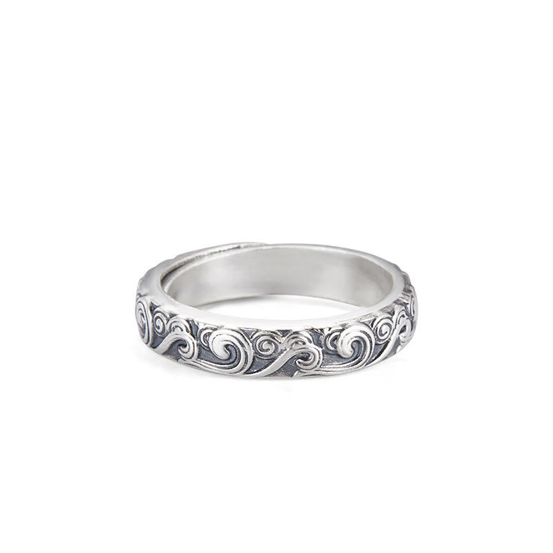 Ring 999 Silber Glückswolken – Segen