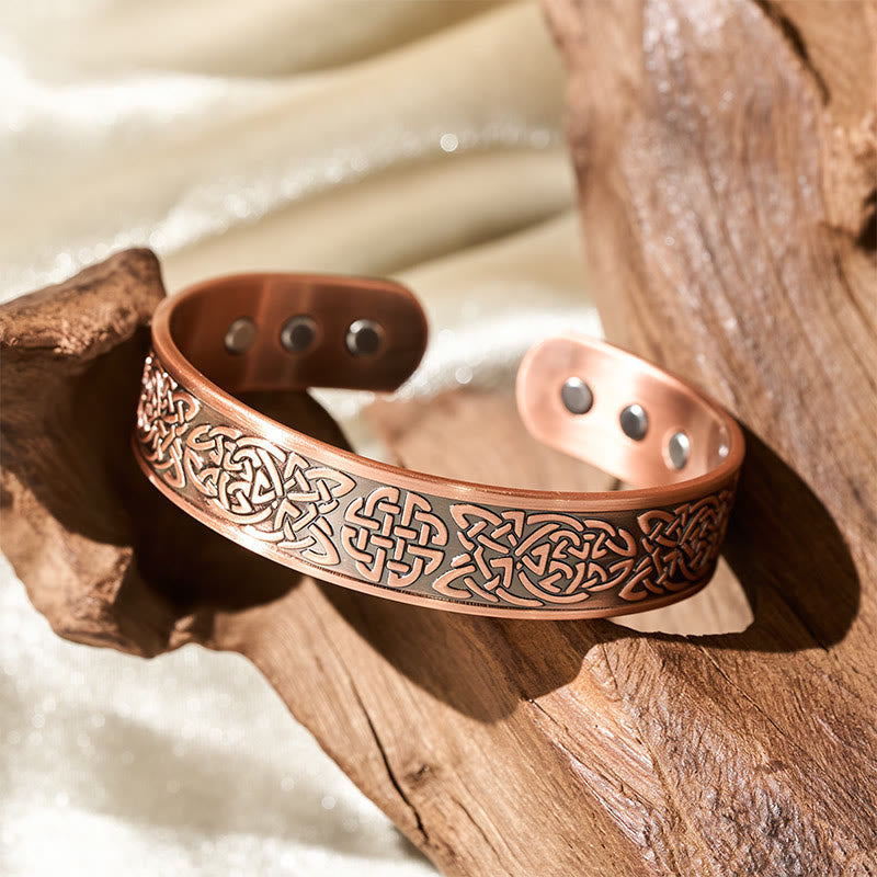 Kupfer-Armband keltisches Linienmuster Glück Wohlstand Energie Schutz Schmuck